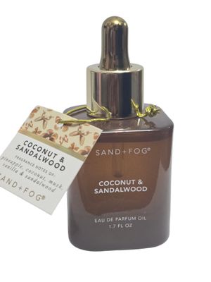 Sand and Fog Coconut and Sandalwood Eau De Parfum Oil, 1.7 fl oz Pineapple, Musk, Vanilla Unboxed