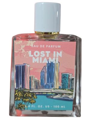 Lost In Miami Eau De Parfum by Tru Fragrance 3.4oz, 100 ml With Notes Peach, Green Apples, Peony, Sugar Unboxed