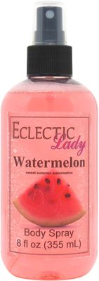 Eclectic Lady Watermelon Body Spray, 8 ounces, Body Mist for Women with Clean, Light &amp; Gentle Fragrance, Cologne with Soft, Subtle Aroma For Daily Use