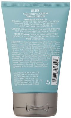 Surface Hair - Bliss Smoothing Cream - Natural Sleek Control, Smoothes &amp; Shine - 4 fl oz