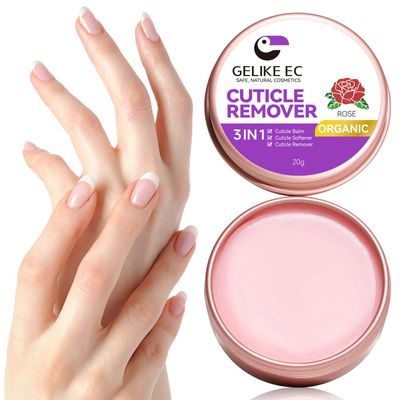 Gelike EC Cuticle Remover Cream Softener - Rose Fragrance Nail Care for Women - Intensive Hydration for Rough Cuticles - Cruelty-Free Moisturizing Formula