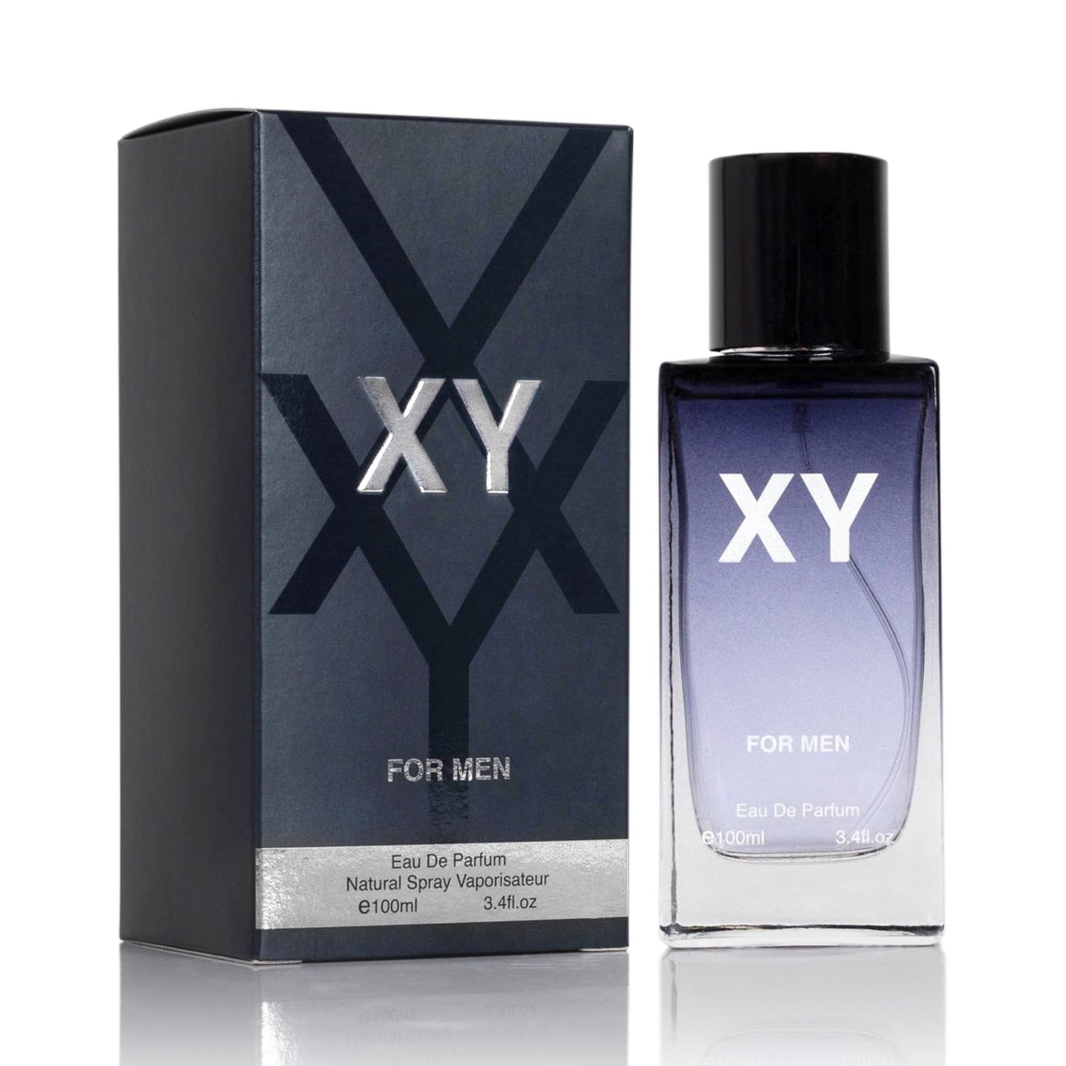 XY for Men - Aromatic Fougere Fragrance - Top Notes of Apple, Ginger &amp; Bergamot Mix with Sage &amp; Juniper Berries - Base Scent of Tonka bean, Amberwood &amp; Olibanum - Elegant 100ml Bottle, Parfume Men
