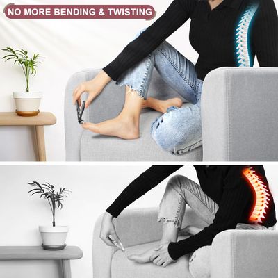 Toenail Clippers for Seniors Thick Toenails, Christmas Stocking Stuffers Large Toe Nail Clippers for Men, 2024 Upgrade Angled Nail Clippers with Catcher, Heavy Duty Fingernail Clipper Gift for Men