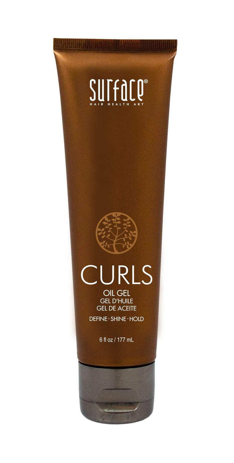 SURFACE Hair - Curls Oil Gel - Defines, Adds Shine, and Provides Frizz Free Style Longevity - 6 fl oz