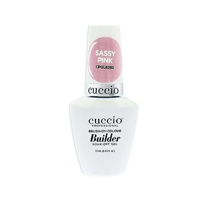 Cuccio Brush-On Colour Builder Soak Off Gel - Sassy Pink by Cuccio Pro for Women - 0.43 oz Nail Polish