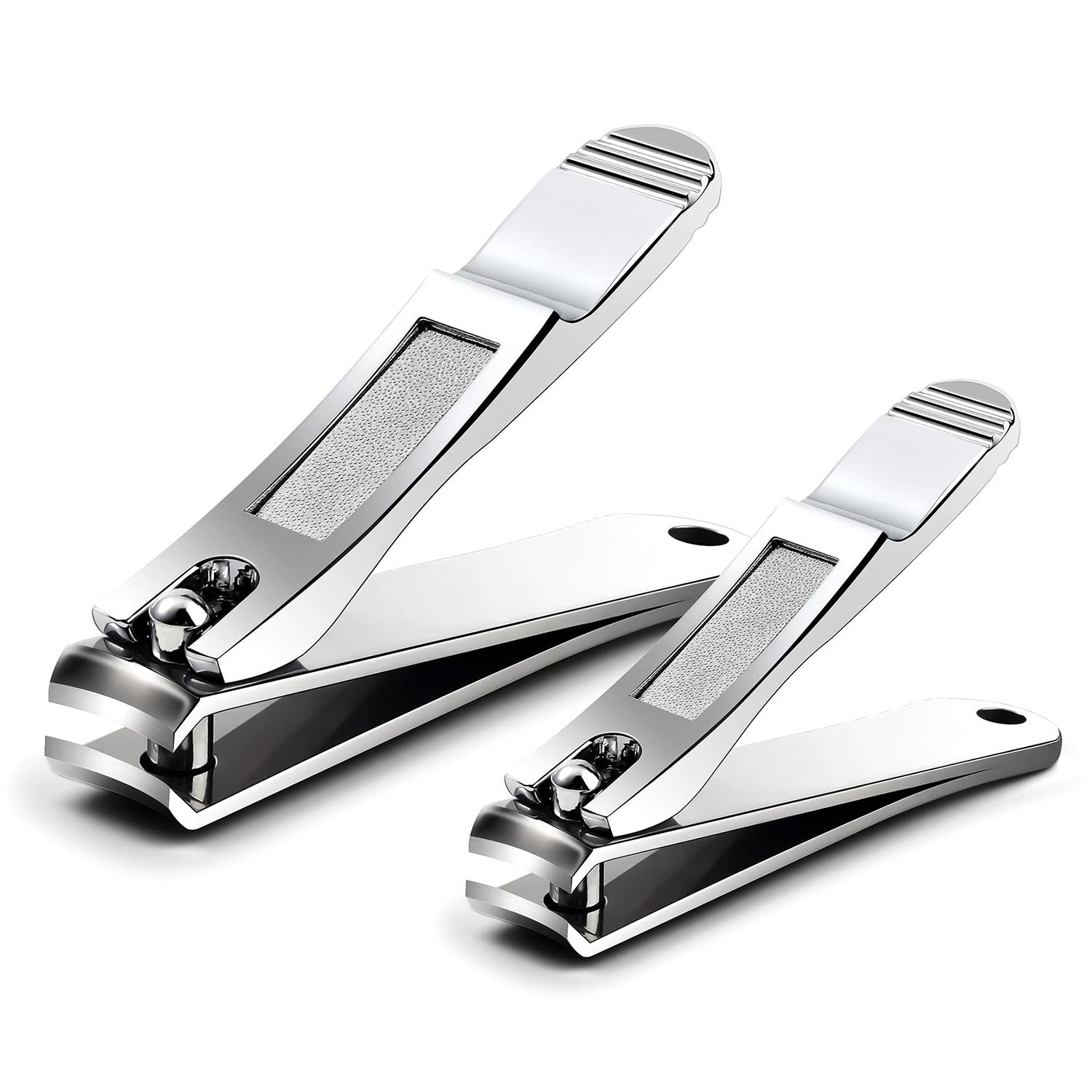 FERYES Nail Clipper - Fingernail Clippers and Toenail Clippers Set with Built-in Nail File - Stainless Steel Sharp Nail Cutter Manicure Clippers for Men and Women