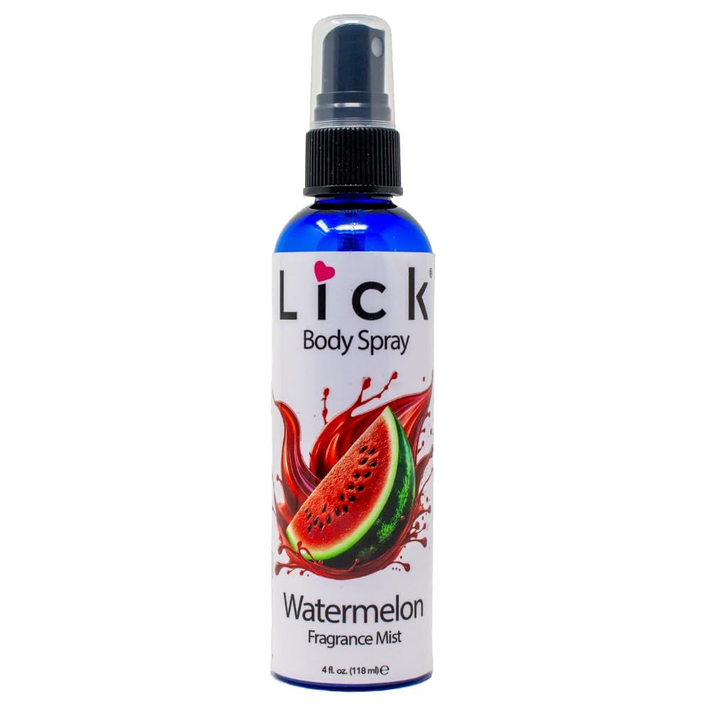LICK Watermelon Scented Body Spray - Refreshing Summer Fruity Mist - 4 fl oz (117mL)