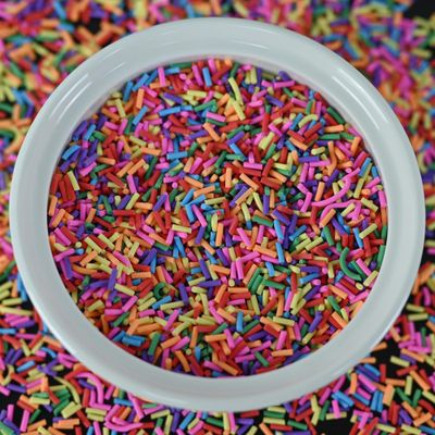 LIKETURE Fake Sprinkles 110g Non-edible Polymer Clay Sprinkles Faux Sprinkle Plastic Sprinkles for Craft Sprinkles Decoration for Resin Filler Slime Add ins Slime Mixed in Shaker Card (Mixed Color)