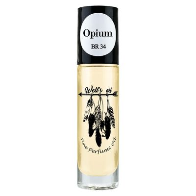 Wells Oil Roll-On Perfume Oil (Inspired by Opium) | Aromatic &amp; Floral Notes | Long-Lasting | Paraben-Free | 0.33 Fl Oz / 10 ml
