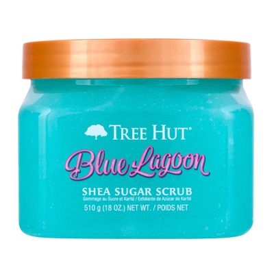 Tree Hut Blue Lagoon Shea Sugar Scrub | Exfoliating Body Scrub Removes Dead, Dry Skin for a Soft &amp; Hydrated Feel | Nourishing Essential Body Care | 18 fl oz.