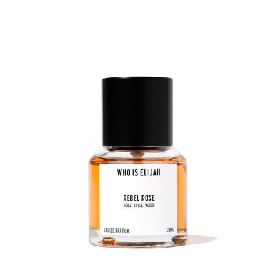 WHO IS ELIJAH Rebel Rose Perfume, Unisex Eau de Parfum for Men &amp; Women, Spicy Woody Fragrance with Notes of Rose, Saffron, Patchouli &amp; Leather, Gifts for Women &amp; Men, Unisex Cologne, 1 Fl Oz