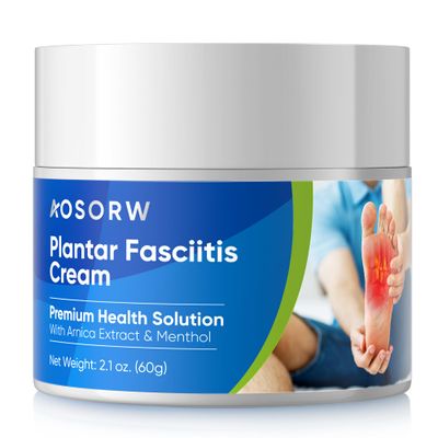 AOSORW Natural Plantar Fasciitis Cream - Herbal Soothing Relief for Heel Spur, Foot &amp; Joint Discomfort - Premium Health Care Products - 60g / 2.1 Oz (Pack of 1)