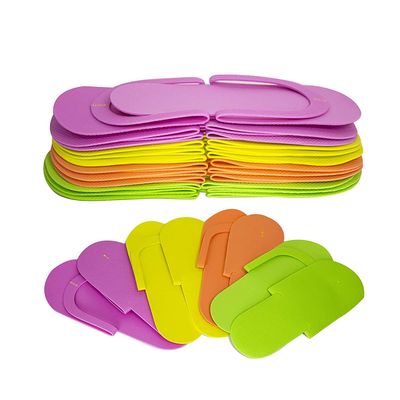 JOVANA 96 Pair Disposable Foam Pedicure Slippers Multi Color Flip Flop Salon Nail Spa