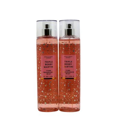 Bath &amp; Body Works Fragrance Mist 2-Pack 8oz Each (Triple Berry Martini)