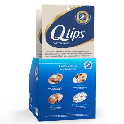 Q-Tips Cotton Swabs 625 Count 2-Pack - Original Cotton Swabs with Soft Tips, Makeup Tools, Beauty, Personal Care &amp; Household Essentials