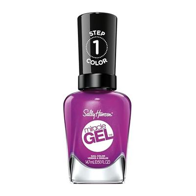 Sally Hansen Miracle Gel, Hunger Flames, Long Lasting, Gel-Like Formula, No UV Lamp Needed, Purple Nail Polish