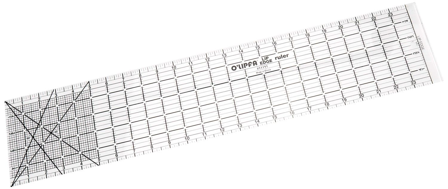 OLipfa 11111 Ruler with Lip Edge, 5 x 24-Inch
