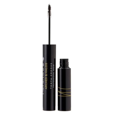 Arches and Halos Microfiber Tinted Brow Mousse - Richly Pigmented Eyebrow Shaper - Water Resistant Filler Pen - Vegan - Dark Brown - 0.11 oz