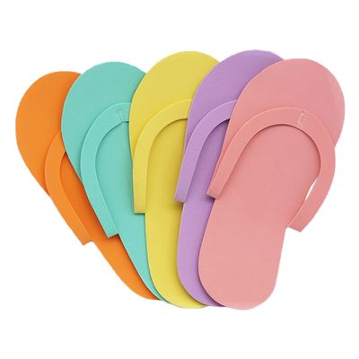 Khakho Eva Disposable Anti-Slip Pedicure Slippers,Disposable Flip Flops,Foam Slippers,Spa Slippers for Salon Nail Foot Spa