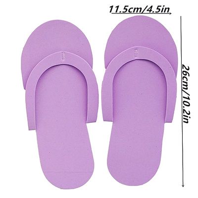 Khakho Eva Disposable Anti-Slip Pedicure Slippers,Disposable Flip Flops,Foam Slippers,Spa Slippers for Salon Nail Foot Spa