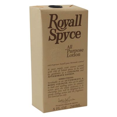 ROYALL SPYCE by Royall Fragrances All Purpose Lotion / Cologne 8 oz Men