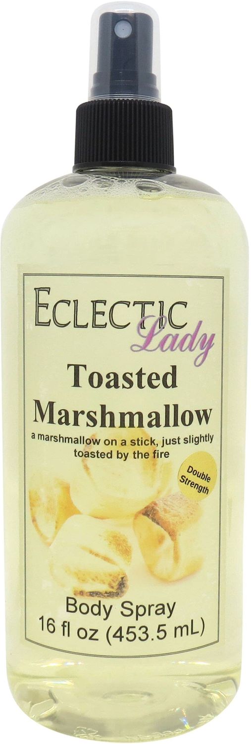 Eclectic Lady Toasted Marshmallow Body Spray, Double Strength, 16 ounces, Body Mist for Women with Clean, Light &amp; Gentle Fragrance, Cologne with Soft, Subtle Aroma For Daily Use