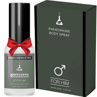 VIROCHEMISTRY Pheromones to Attract Women for Men (Guardian) Body Spray - Bold, Extra Strength Human Pheromones Fragrance Body Spray - 50ml (Human Grade Pheromones to Attract Women)