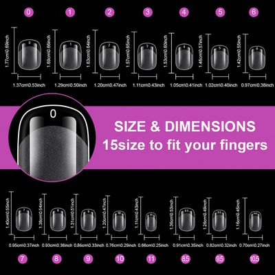 LoveOurHome 420pc Oval Fake Nails Short Gel Nail Tips XS Oval Press on Nails Clear Round Almond Nail Tips Full Cover Short Almond False Artificial Fake Fingernail for Gel Extension Acrylic Nails