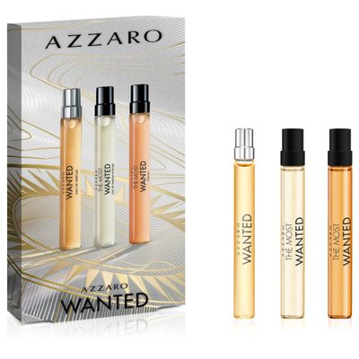 Azzaro Wanted Mens Cologne Discovery Set - 3-Piece Fragrance Sample Kit Includes 3 Travel Size Sprays - The Most Wanted Eau de Parfum Intense,The Most Wanted Parfum, Wanted Eau de Parfum