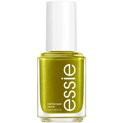 essie nail polish, Tropic Low, summer 2022 collection, shimmer mossy green, 8-free vegan, 0.46 fl oz