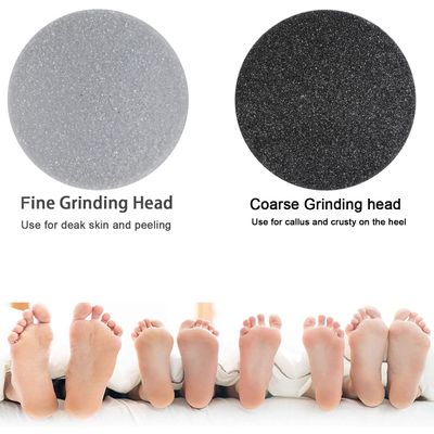 25 Pack Replacement Pads Refills for Pedi Vac Portable Electric Vacuum Callus Remover Foot File for Exfoliation Cracked Heels Dead Skin with a Clean Brush (20pcs Grind Head Pads 5pcs Sponge Ring)