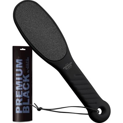 TSURULABO - Premium Black Foot Scrubber, Callus Remover Foot File with Coarse &amp; Fine Sides, Water-Resistant Alternative to Pumice Stone for Feet, Heel Exfoliator, Pack of 1 Pedicure File for Grooming