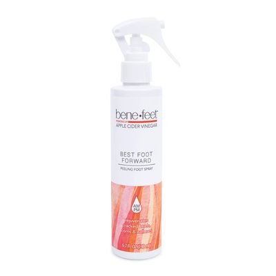 Benefeet Best Foot Forward Peeling Spray - May Help Rejuvenate Smooth for Cracked Heels, Corns Calluses Made w/Shea Butter, Apple Cider Vinegar Tea Tree Oil, 6.7 oz (1 Pack)