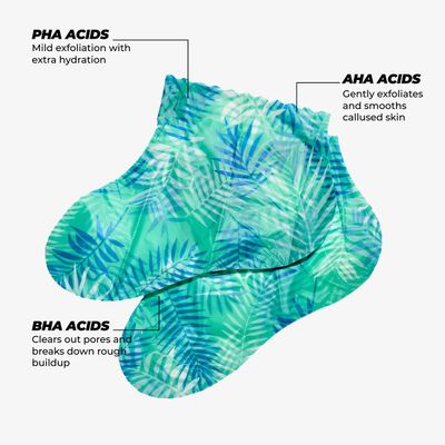 Vitamasques Ultra Foot Peeling Mask, 5 Pack - Exfoliating Foot Peel Mask for Dry Cracked Feet &amp; Dead Skin - Cruelty-Free &amp; Dermatologically Tested, Made in Korea