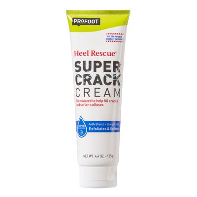 Heal&amp;Rescue Heel Rescue Super Crack Foot Cream, Concentrated AHA Blend &amp; Shea Butter, Moisturizes, Exfoliates, Softens &amp; Aids Cracked Heel Repair, 4.4 Ounce