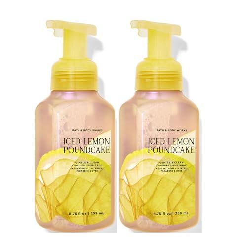 Bath and Body Works Gentle &amp; Clean Foaming Hand Soap 8.75 Ounce 2-Pack (Iced Lemon Poundcake)
