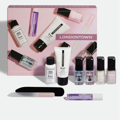 LONDONTOWN Most-Loved &amp; Must-Haves Complete Nail Polish Set - Manicure Essentials, Nail Care, Cuticle Tools with Nail Polish
