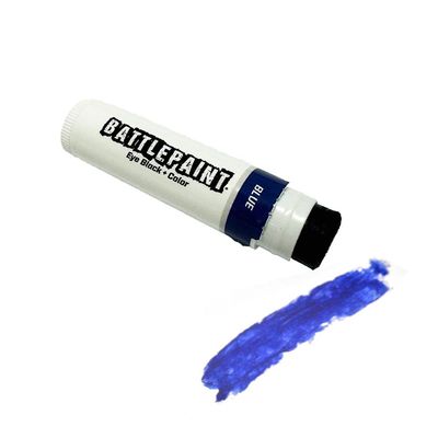EyeBlack BattlePaint - Bright Colored Under Eye Black Grease for Pro Athletes and Super Fans - Baseball, Softball, Football - 1 Stick - Blue