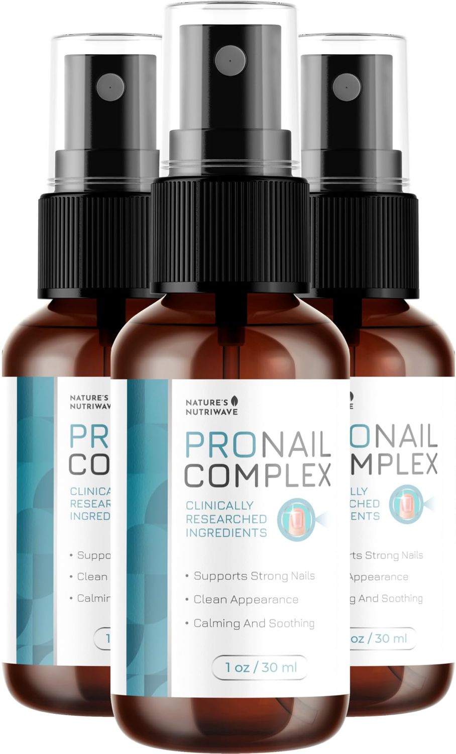 Pronail Complex Spray - ORIGINAL FORMULA Toenail Treatment Extra Strength, Restores Appearance of Discolored/Damaged Nails, Toe and Fingernail Repair - 100 Natural Ingredients - 3 Month Supply