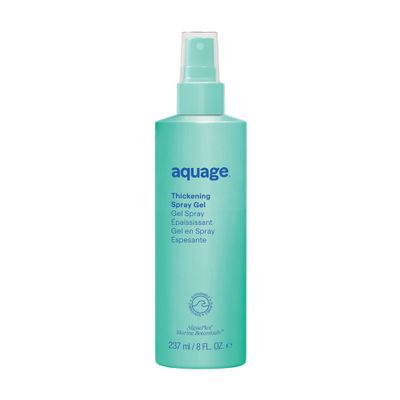 AQUAGE Thickening Spray Gel, For Fine or Thin Hair Types, Infused with Sea Botanicals, Adds Body, Vitality, Firm Hold, 8 oz