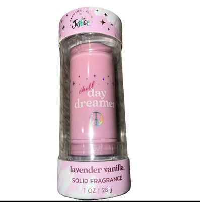 Justice Day Dreamer Lavender Vanilla Solid Fragrance, Pink, 1 oz