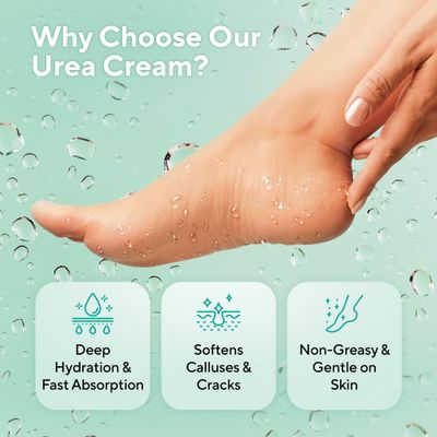 Lavinso Urea Cream 40 Percent for Feet with Maximum Strength - Foot Cream for Calluses and Dry Cracked Heels - Rough Skin Repair for Men and Women