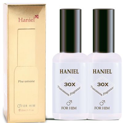 Haniel Mens Cologne, Pheromone Cologne for Men, Pheromones Perfumes for Men: Pheromone Elixir for the Refined Gentleman. Pack of 2