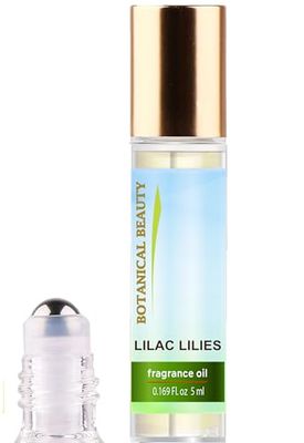 Botanical Beauty LILAC LILIES FRAGRANCE OIL ROLL-ON 0.169 FL OZ (5 ML) Rollerball Perfume, Alcohol-Free, Long Lasting