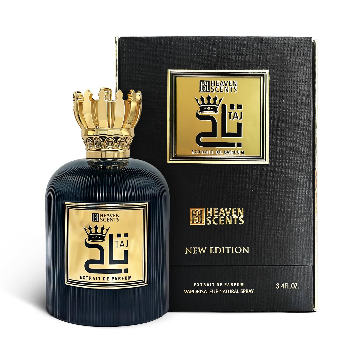 Heaven Scents Taj Perfume for Unisex Extrait De Parfum Spray, 3.4 Ounce from