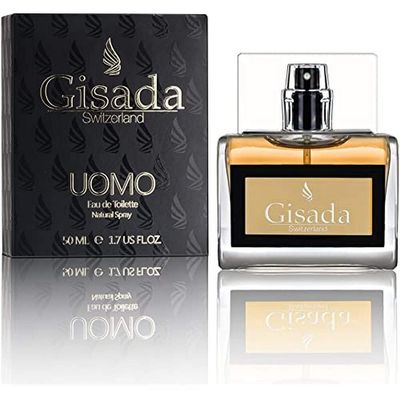 Gisada Switzerland Mens Eau De Toilette Fragrance, Perfume Cologne for Men (Spicy, Woody, Zest), Uomo, 100mL/3.3oz