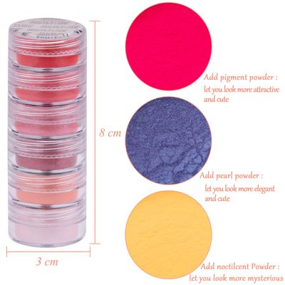 Duufin 54 Colors Nail Pigment Powder - Colorful Luminous Iridescent Nail Powder Pearlescent High-Gloss Halo Color Pigments for Nails Art, Body and Crafts
