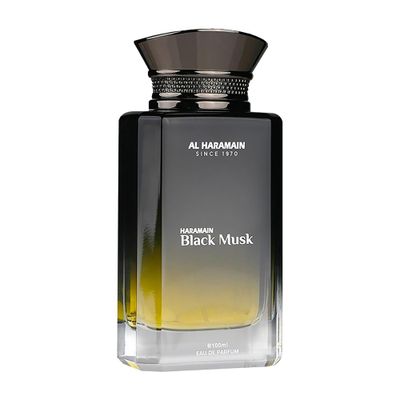 Al Haramain Black Musk - Captivating Mens Cologne with Lavender, Saffron, Agarwood, and Patchouli - Long Lasting Perfume for Men - 3.33 oz EDP Spray