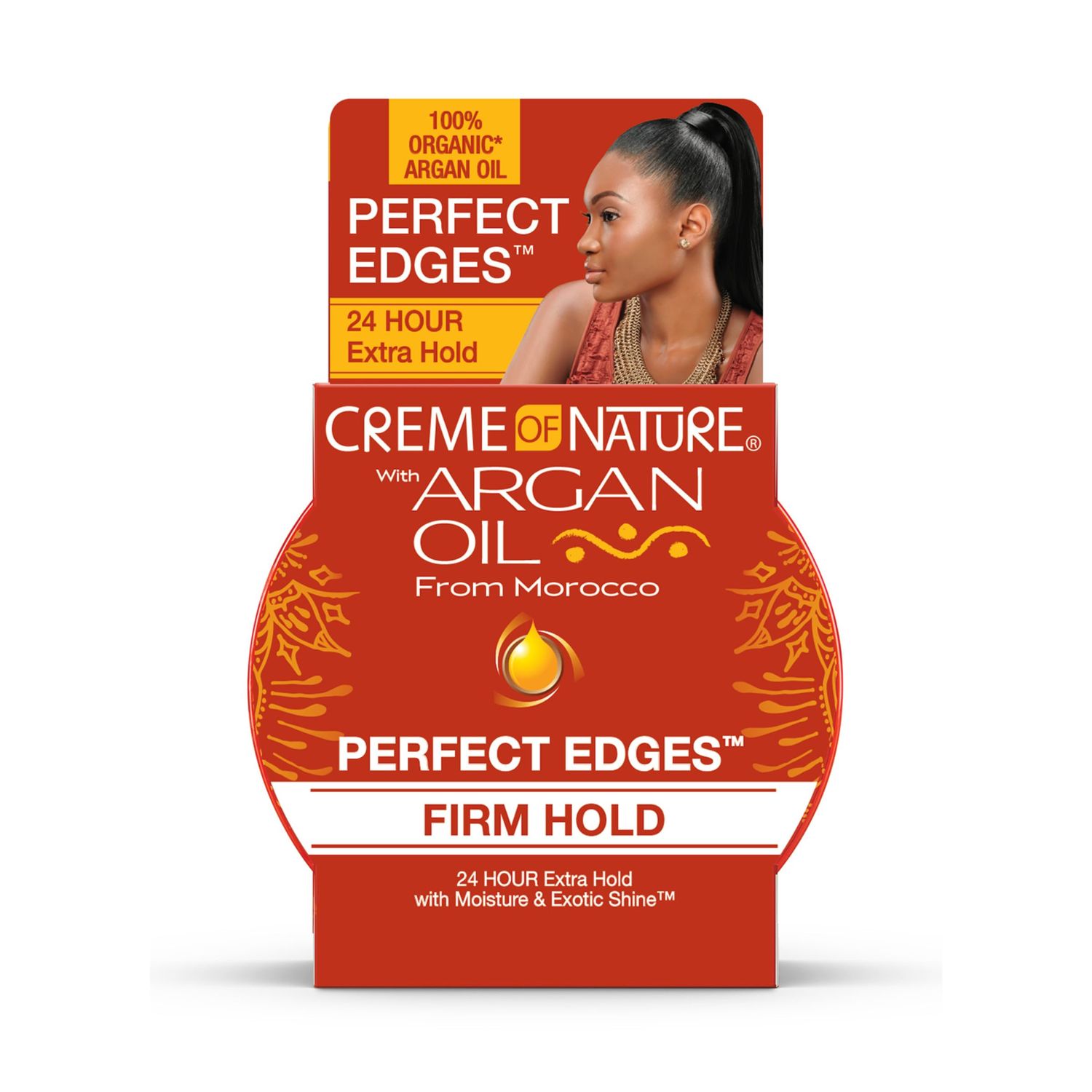 Creme of Nature with Argan Oil from Morocco Perfect Edges, 24 Hour Extra Hold with Moisture &amp; Exotic Shine, 2.25 Ounce (Pack of 1)