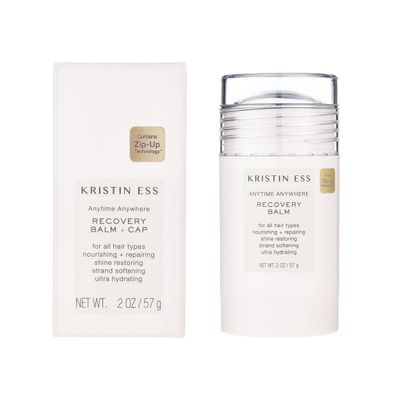 Kristin Ess Hair Recovery Balm Treatment for Damaged Hair Slick Back Styles - Ponytails, Buns with Coconut and Castor Oils, Edge Control, Restores Shine and Softens, Clean Girl Essentials 2oz